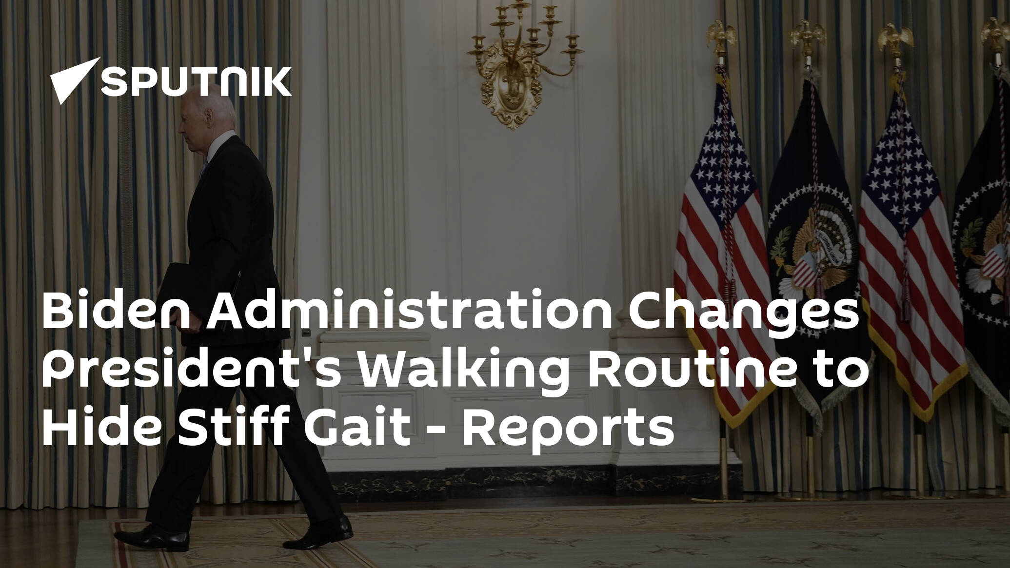 Biden Administration Changes President's Walking Routine to Hide Stiff Gait – Reports
