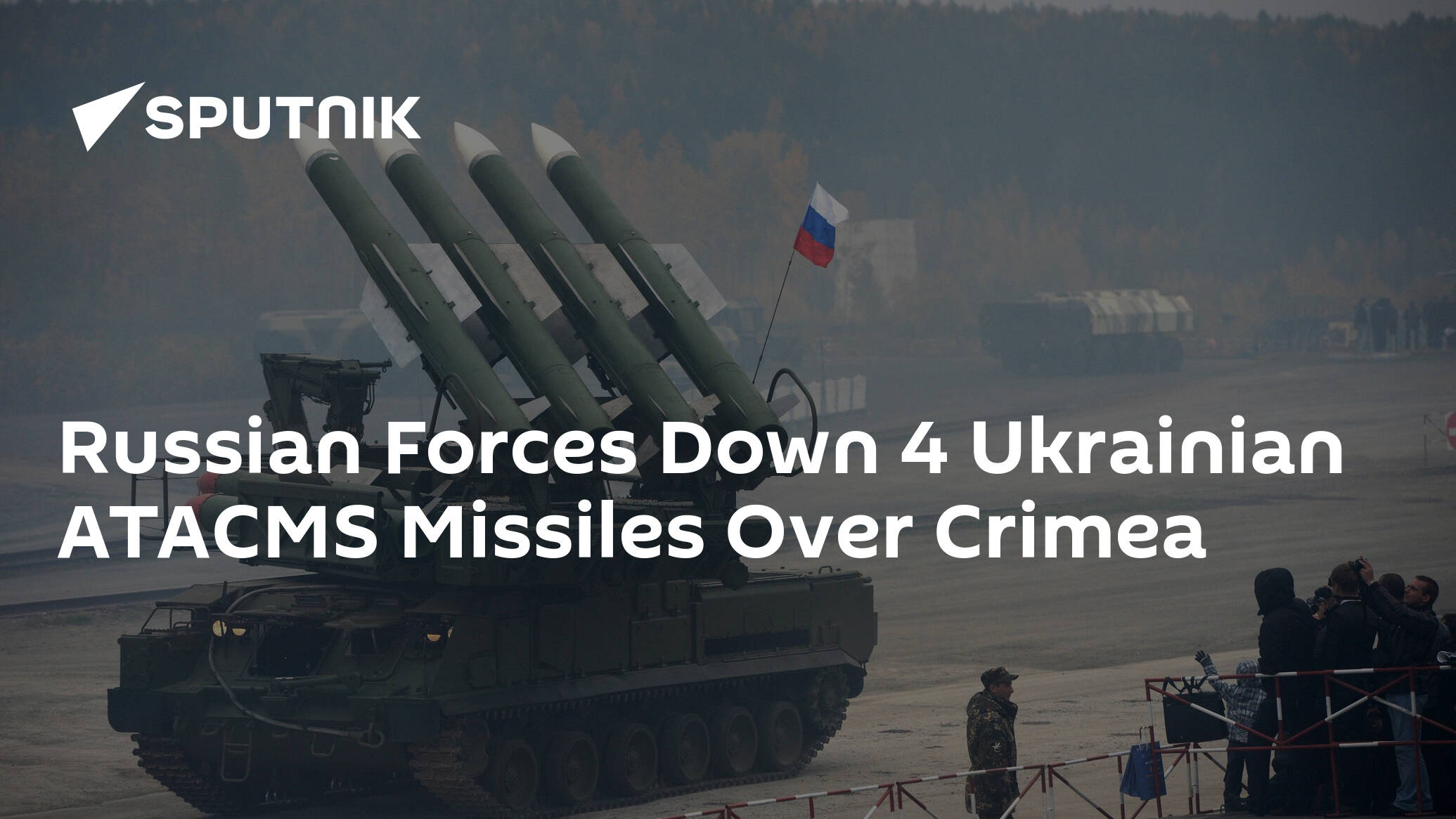 Russian Forces Down 4 Ukrainian ATACMS Missiles Over Crimea at Night