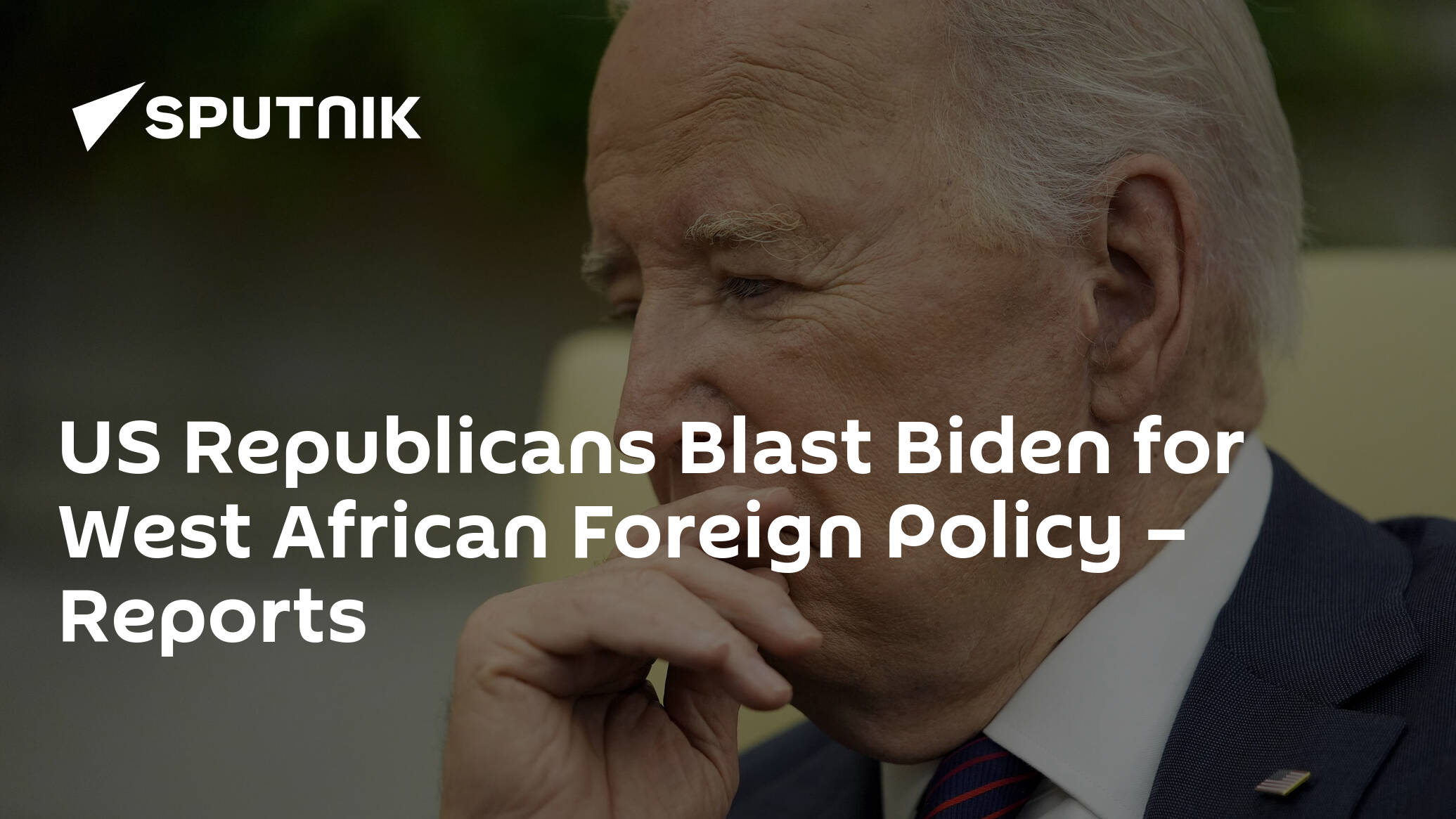 US Republicans Blast Biden for West African Foreign Policy – Reports