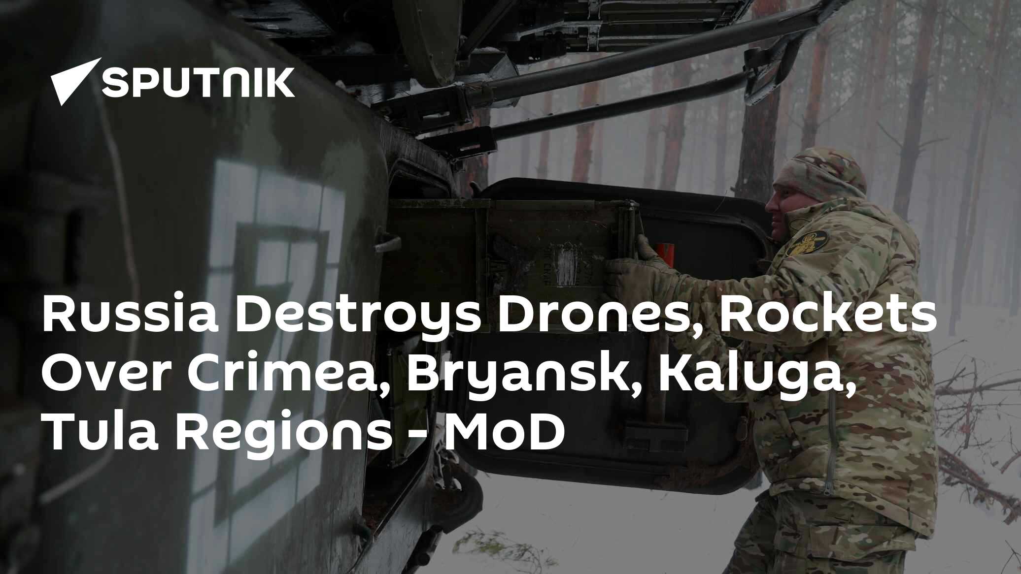 Russia Destroys Drones, Rockets Over Crimea, Bryansk, Kaluga, Tula Regions - Vimarsana News