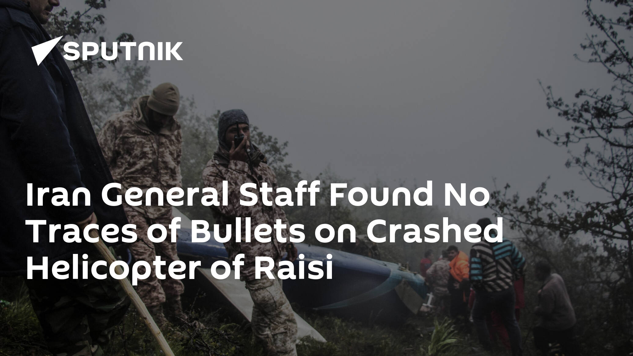 Iran General Staff Found No Traces of Bullets on Crashed