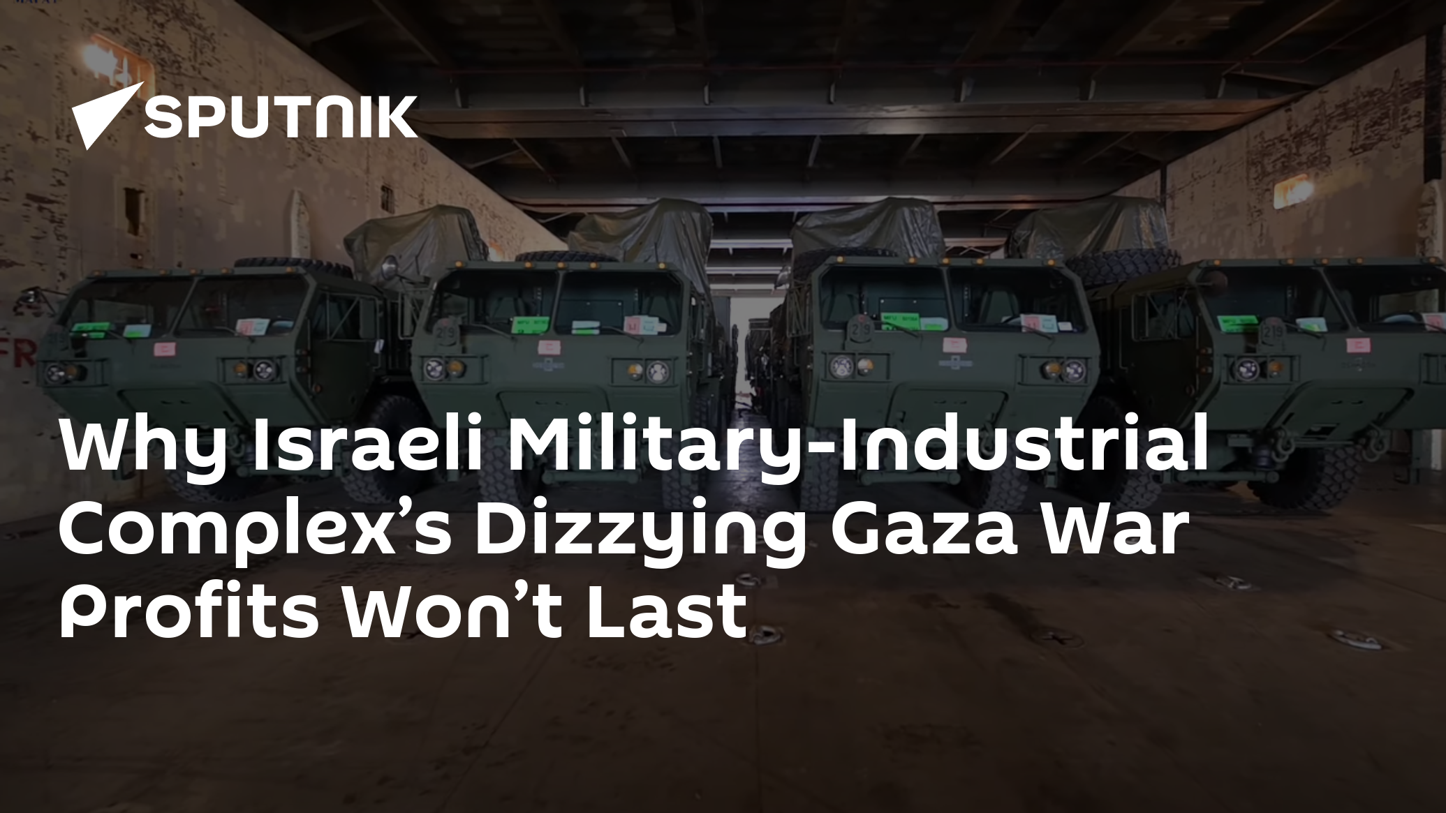 Why Israeli Military-Industrial Complex’s Dizzying Gaza War Profits Won’t Last