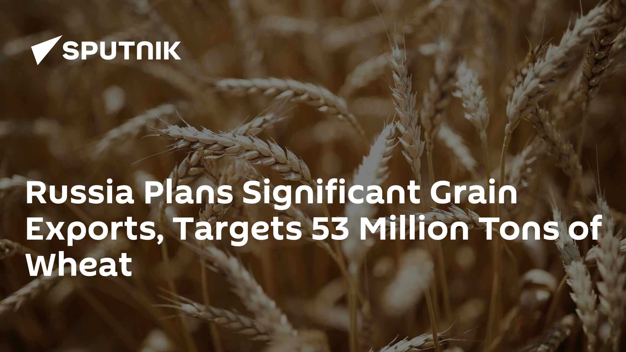 Russia Plans Significant Grain Exports, Targets 53 Million Tons of Wheat