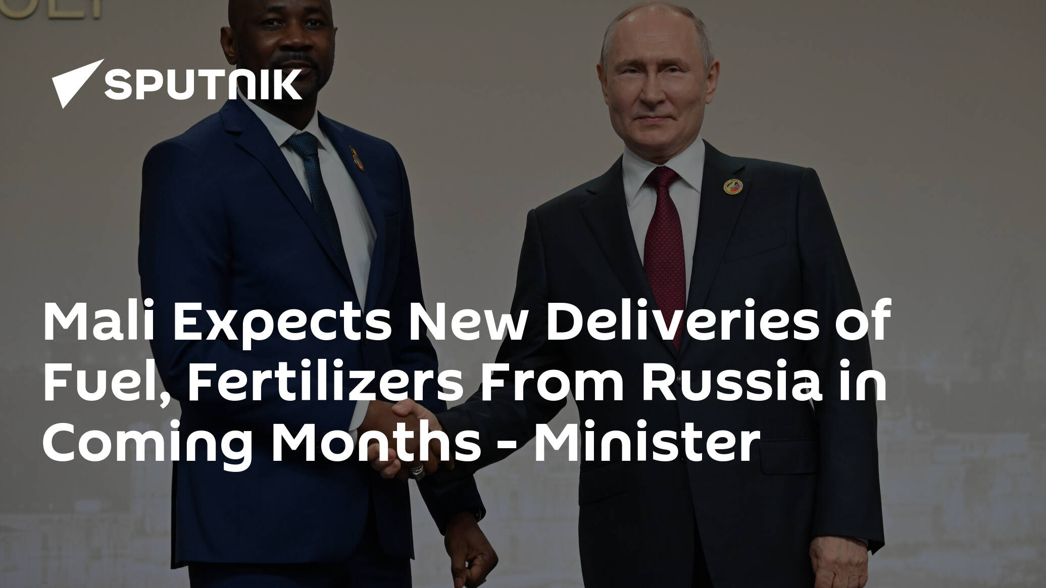 Mali Expects New Deliveries of Fuel, Fertilizers From Russia in Coming Months – Minister