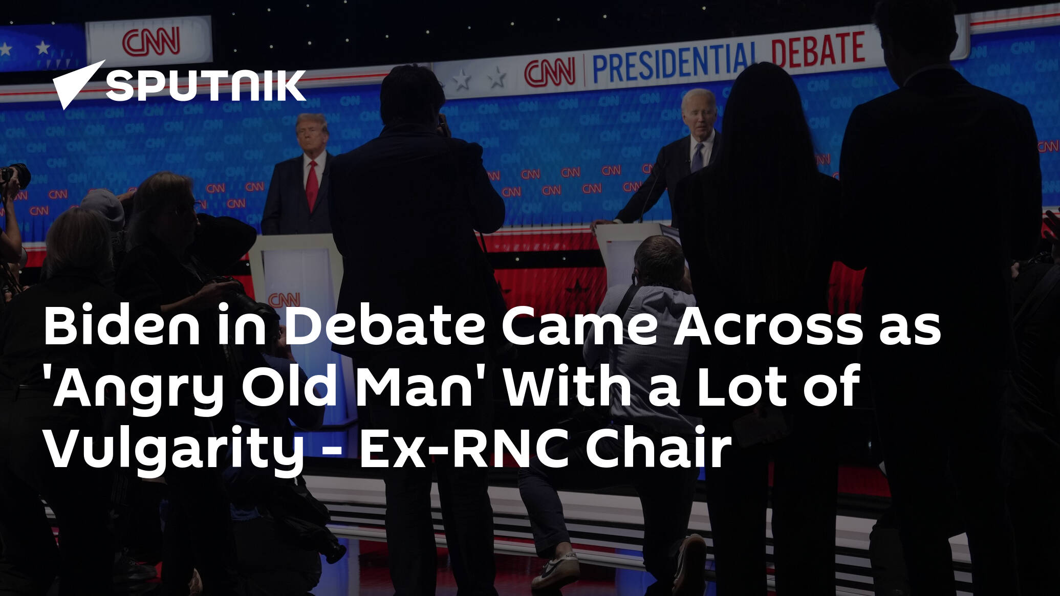 Biden in Debate Came Across as 'Angry Old Man' With a Lot of Vulgarity – Ex-RNC Chair
