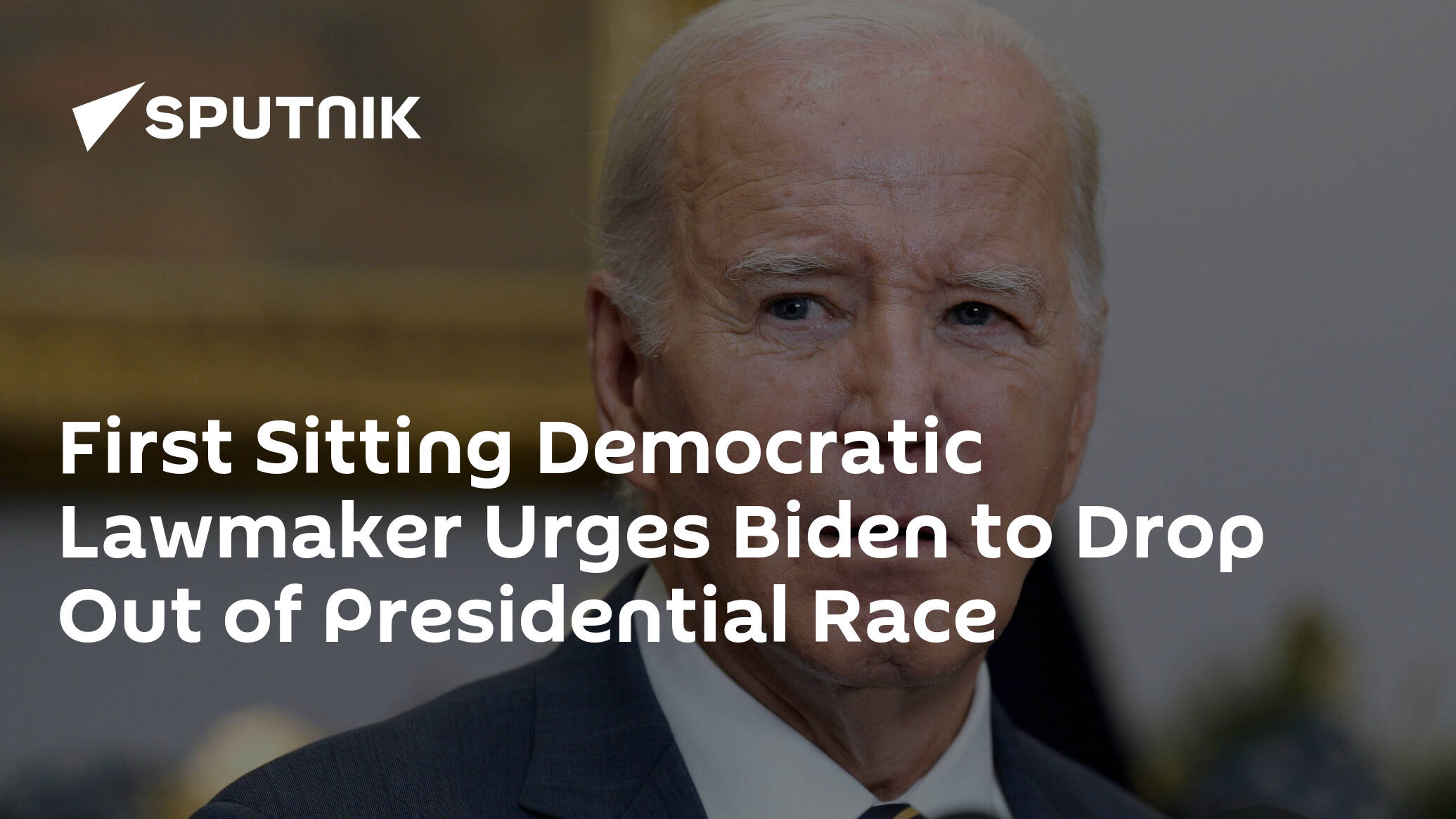 First Sitting Democratic Lawmaker Urges Biden to Drop Out of Presidential Race