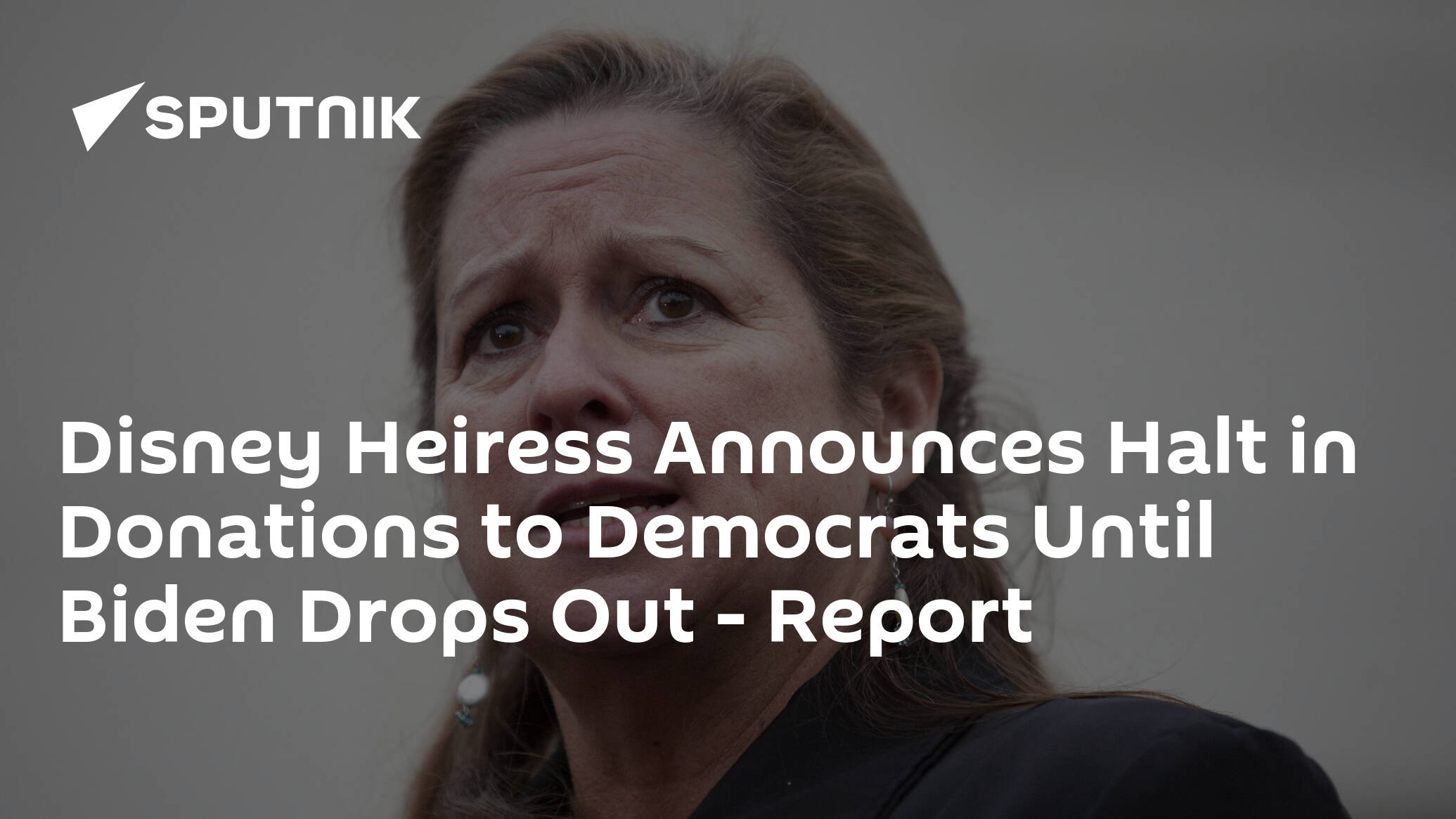 Disney Heiress Announces Halt in Donations to Democrats Until Biden Drops Out – Report