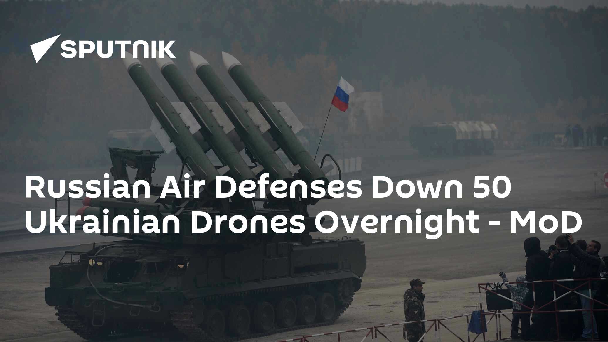 Russian Air Defenses Down 50 Ukrainian Drones Overnight – MoD - South ...