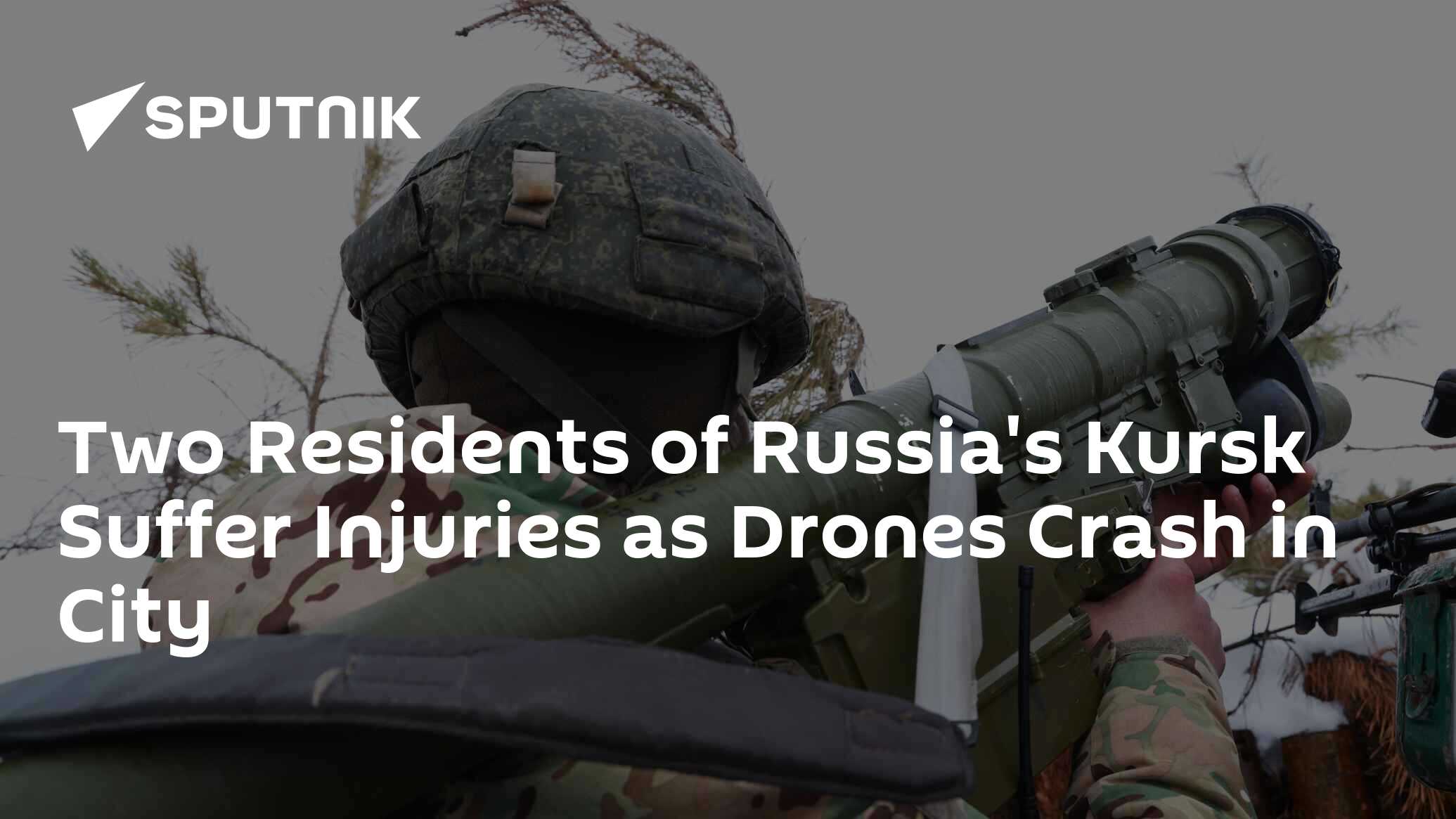 Two Residents of Russia's Kursk Suffer Injuries as Drones Crash in City