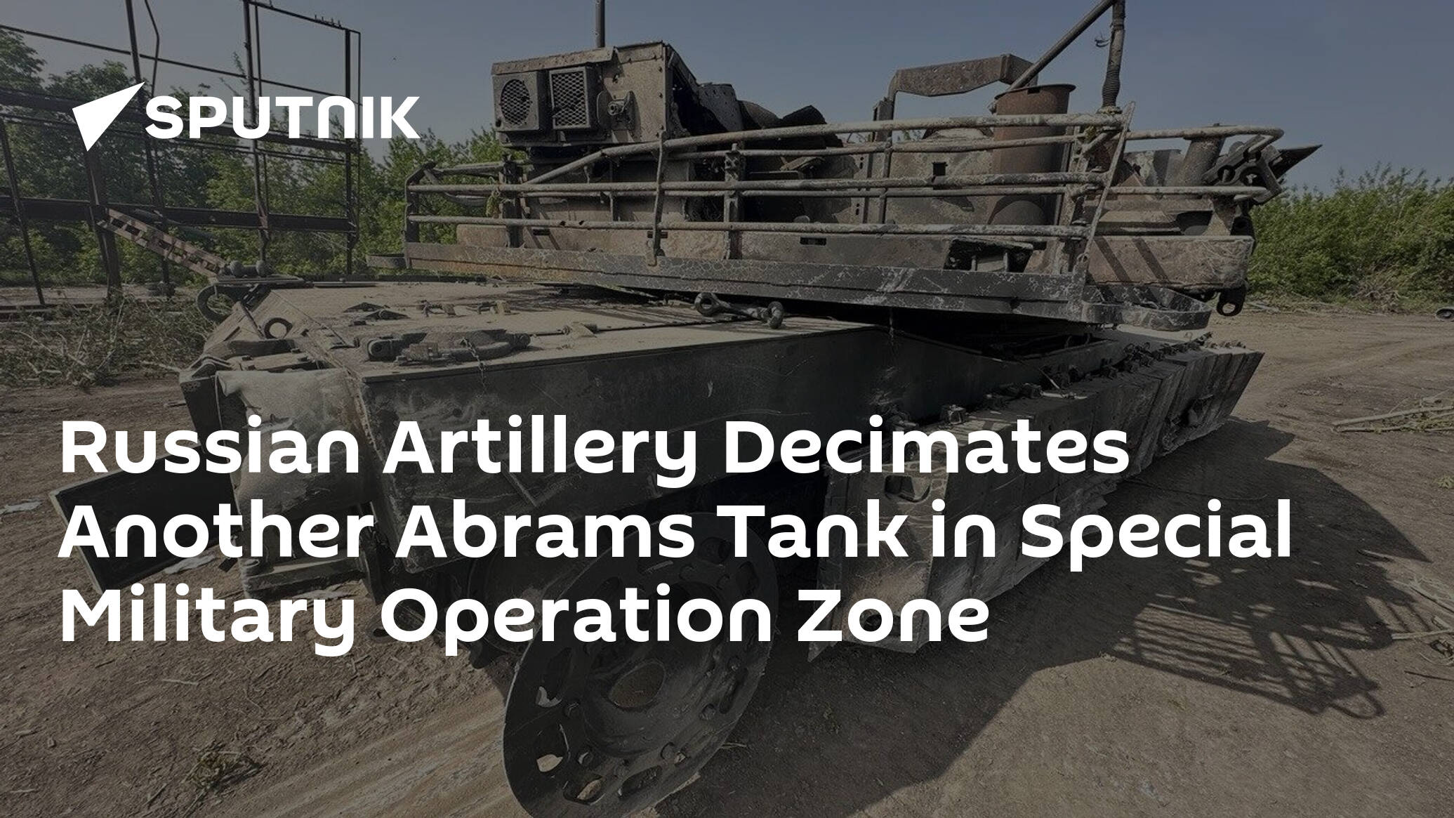 Russian Artillery Decimates Another Abrams Tank in Special Military Operation Zone