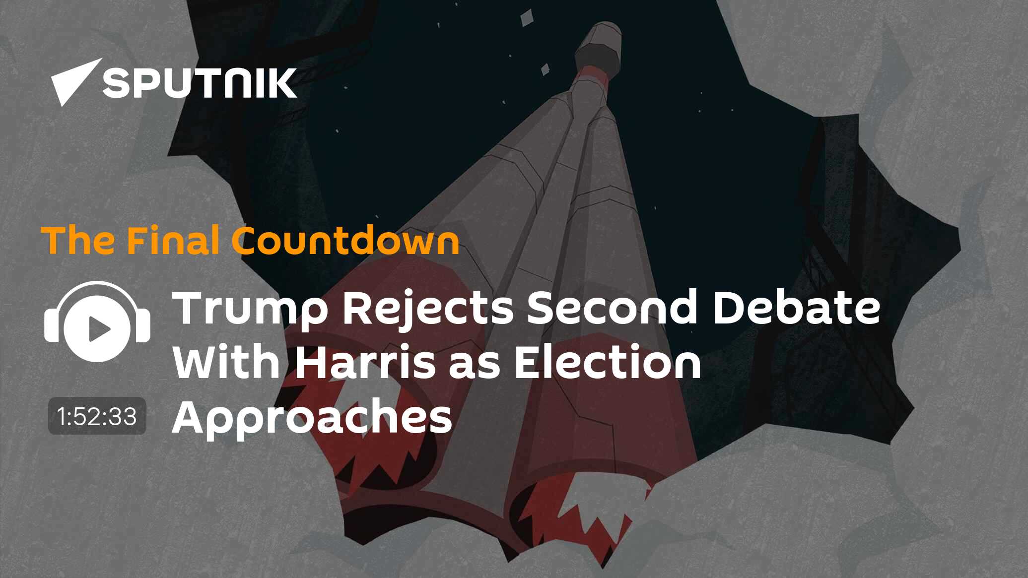 Trump Rejects Second Debate With Harris as Election Approaches