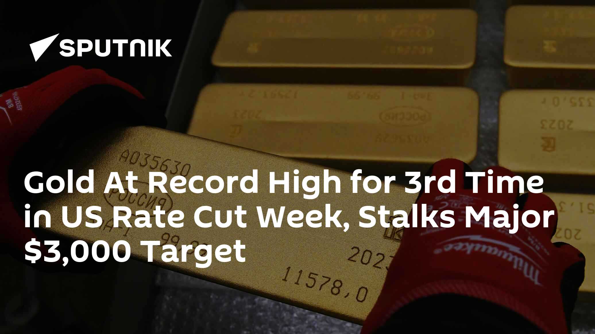 Gold At Record High for 3rd Time in US Rate Cut Week, Stalks Major $3,000 Target