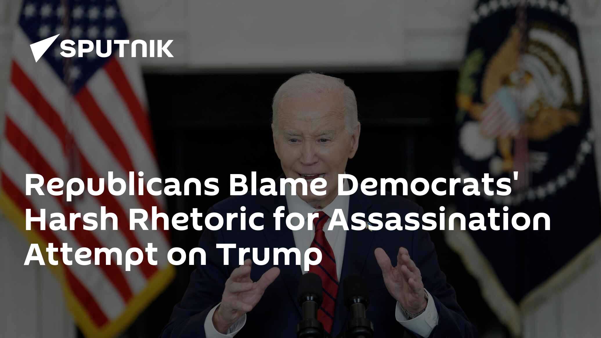 Republicans Blame Democrats' Harsh Rhetoric for Assassination Attempt on Trump