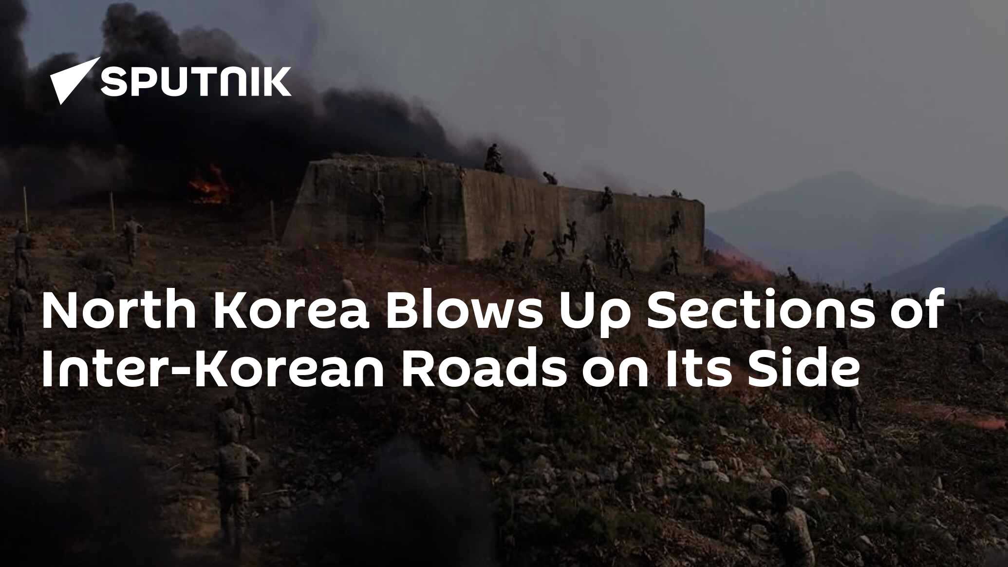 North Korea Blows Up Sections of Inter-Korean Roads on Its Side