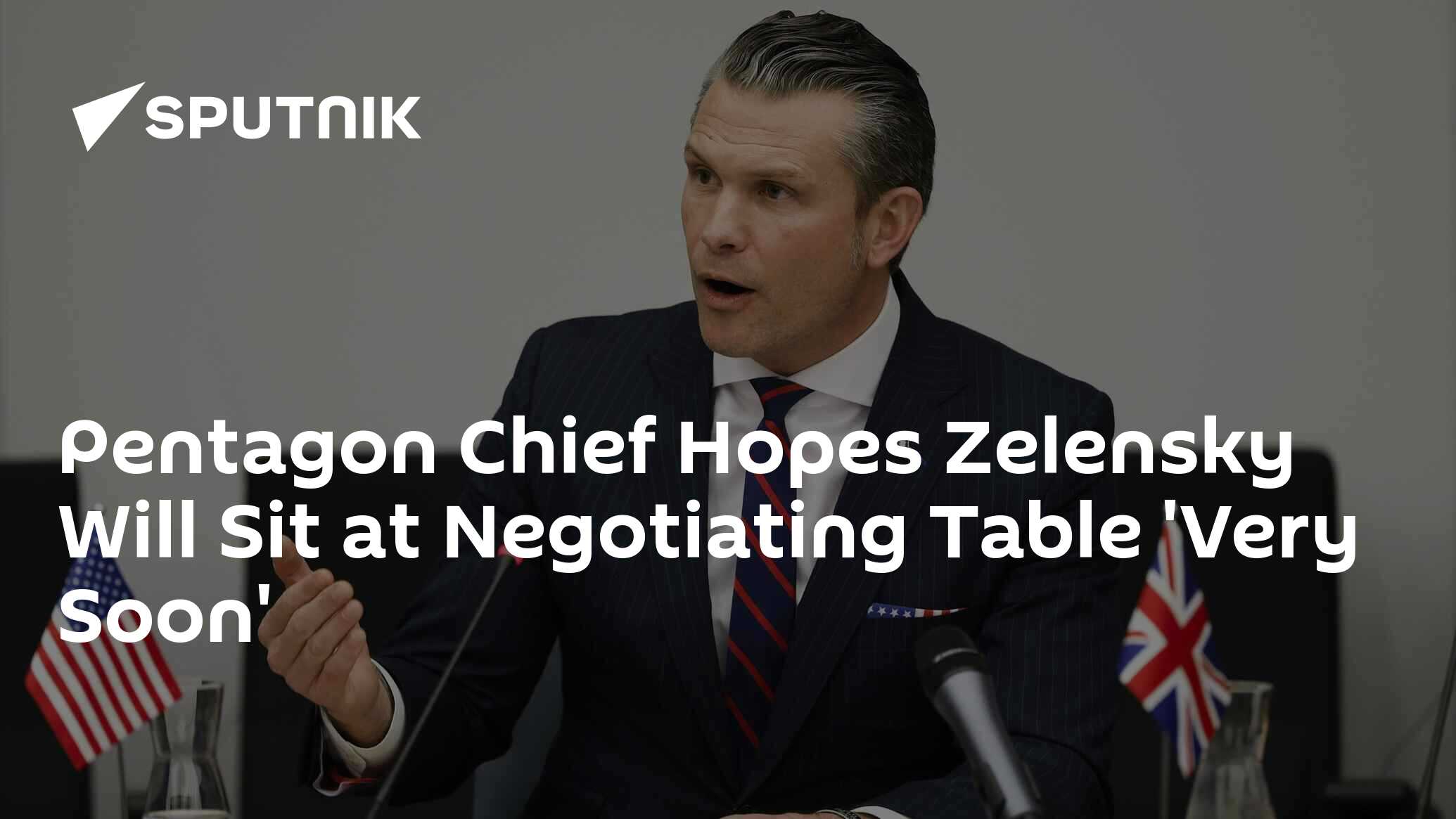Pentagon Chief Hopes Zelensky Will Sit at Negotiating Table 'Very Soon'