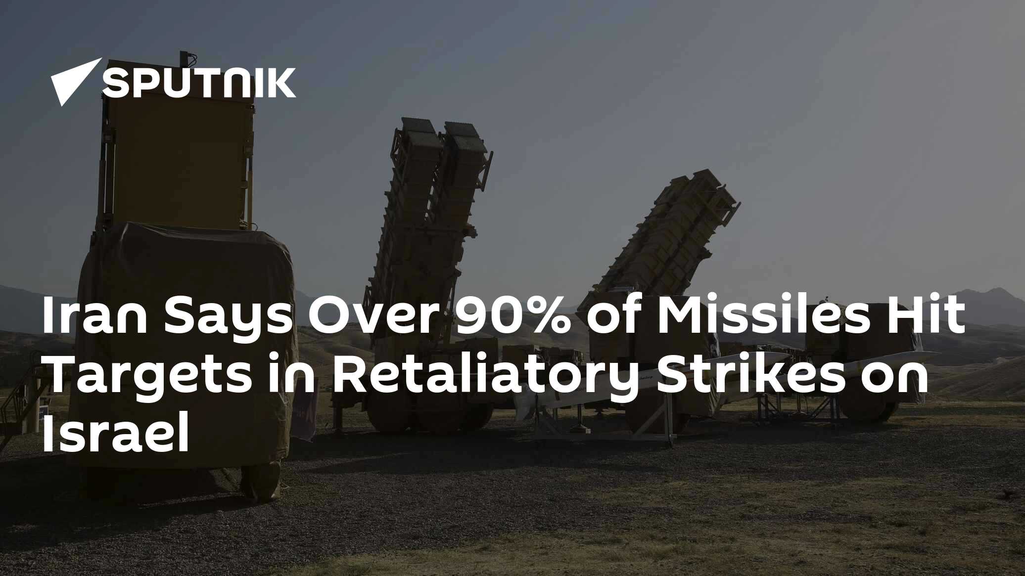 Iran Says Over 90% of Missiles Hit Targets in Retaliatory Strikes on Israel
