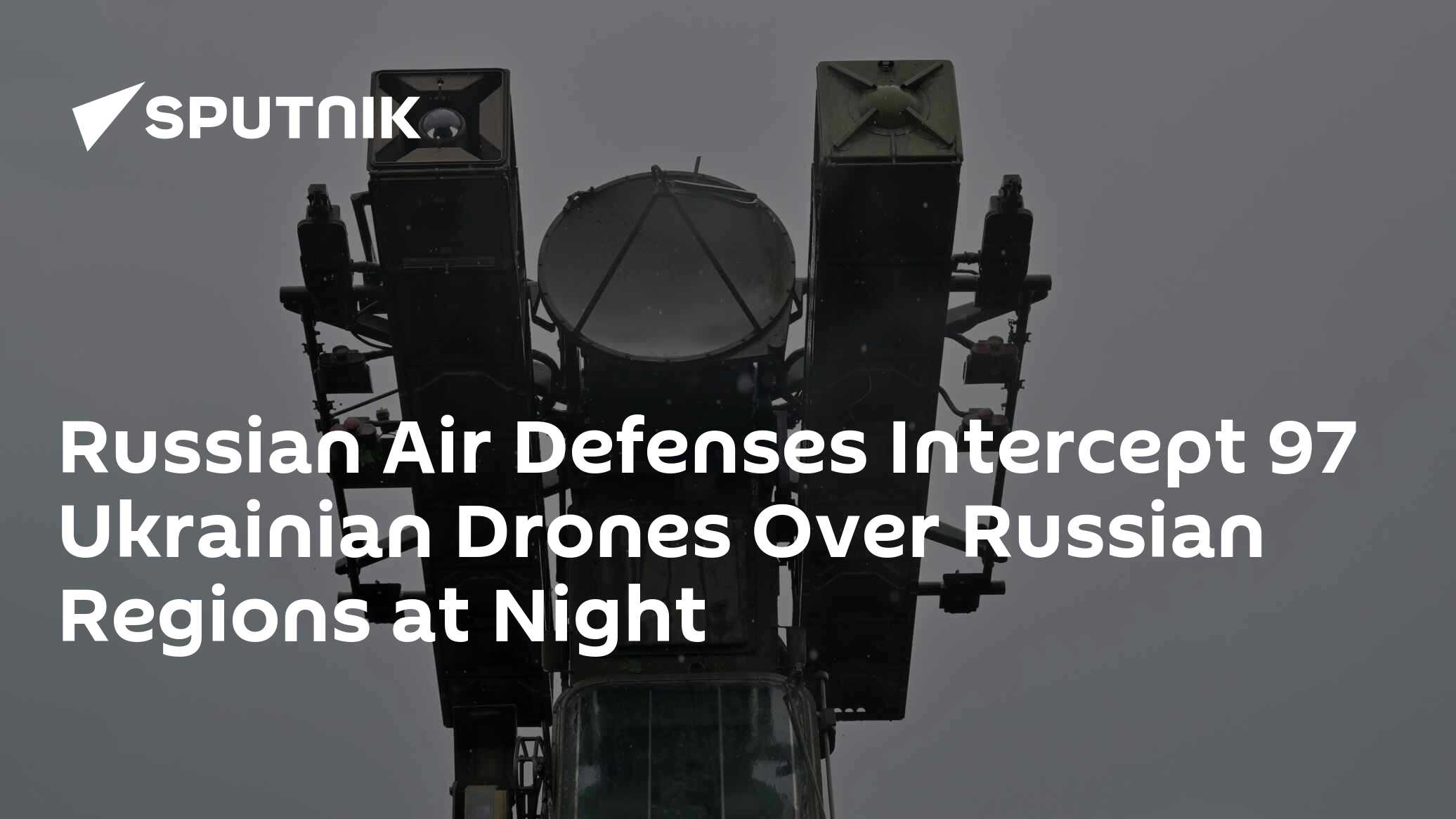 Russian Air Defenses Intercept 97 Ukrainian Drones Over Russian Regions at Night