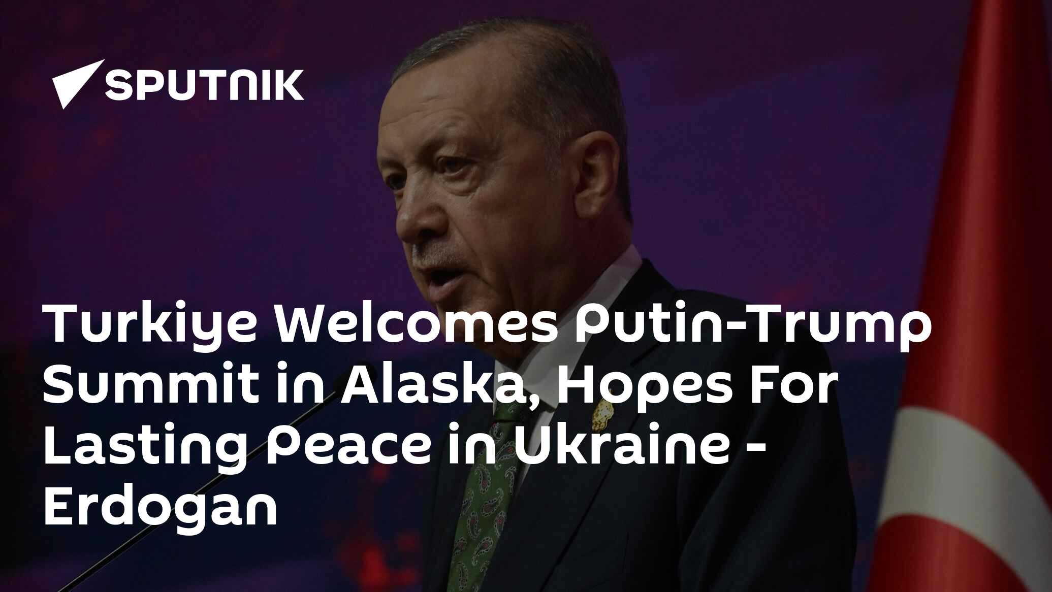 Turkiye Welcomes Putin-Trump Summit in Alaska, Hopes For Lasting Peace in Ukraine - Erdogan