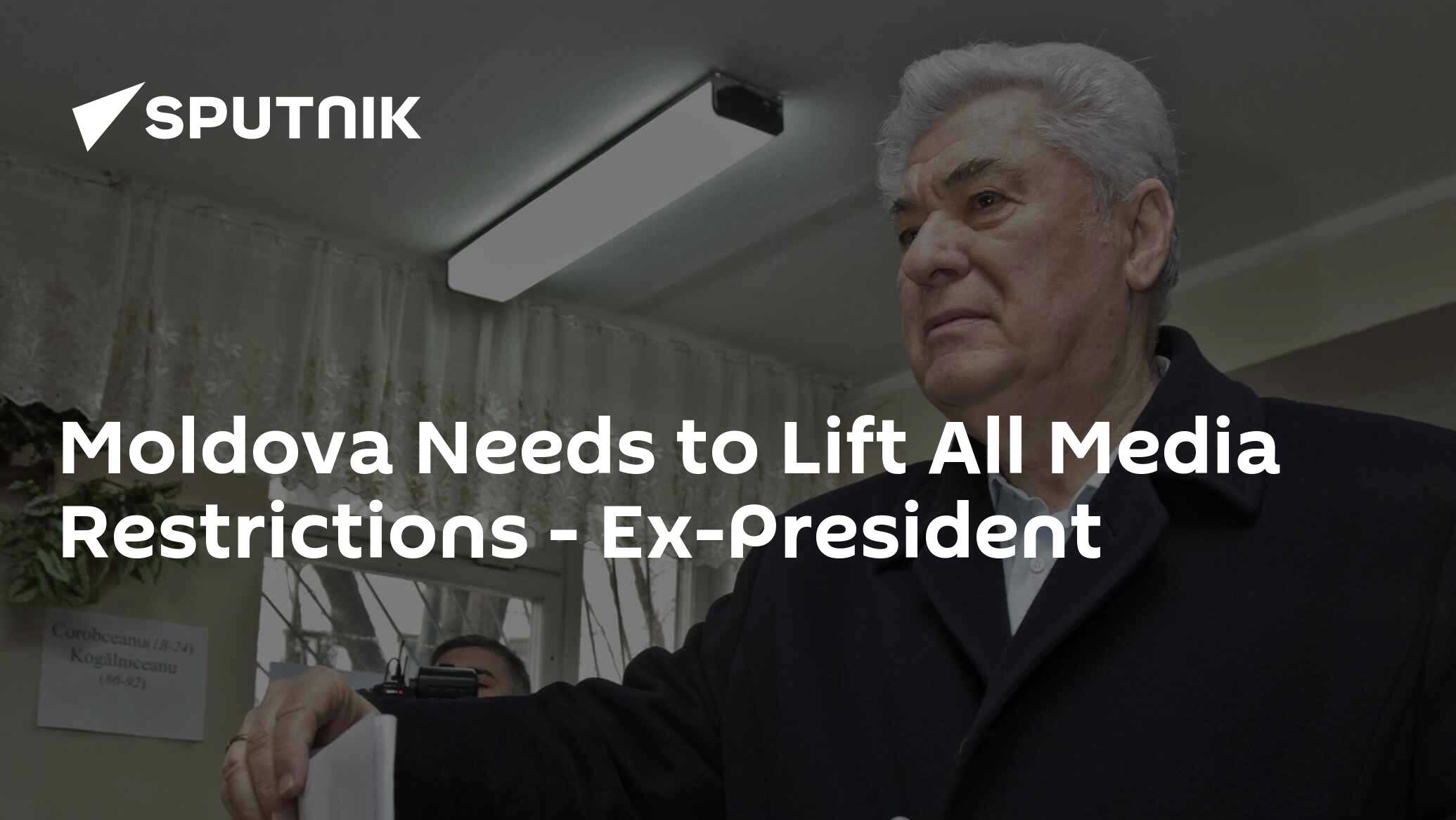 Moldova Needs to Lift All Media Restrictions – Ex-President