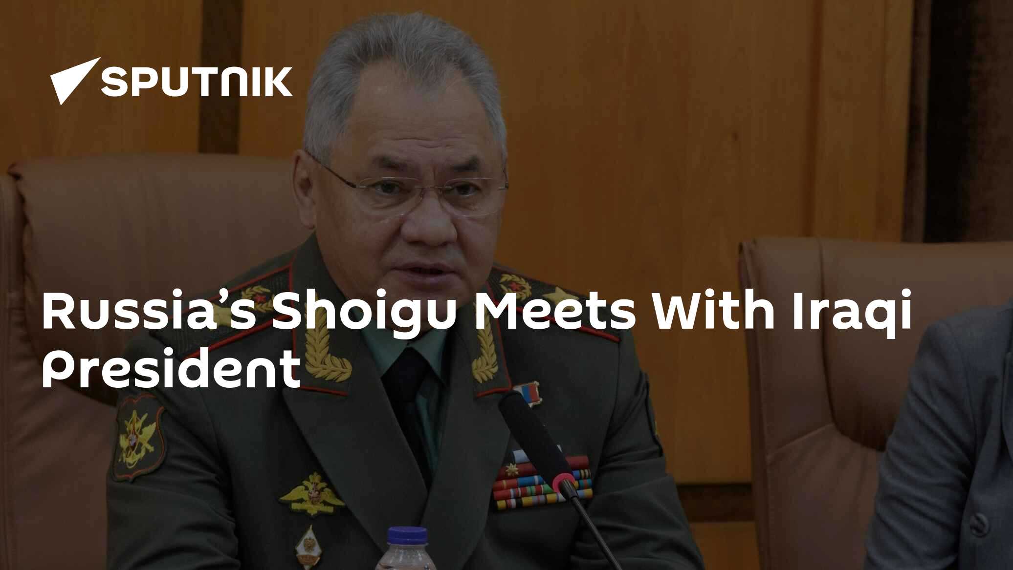 Russia’s Shoigu Meets With Iraqi President