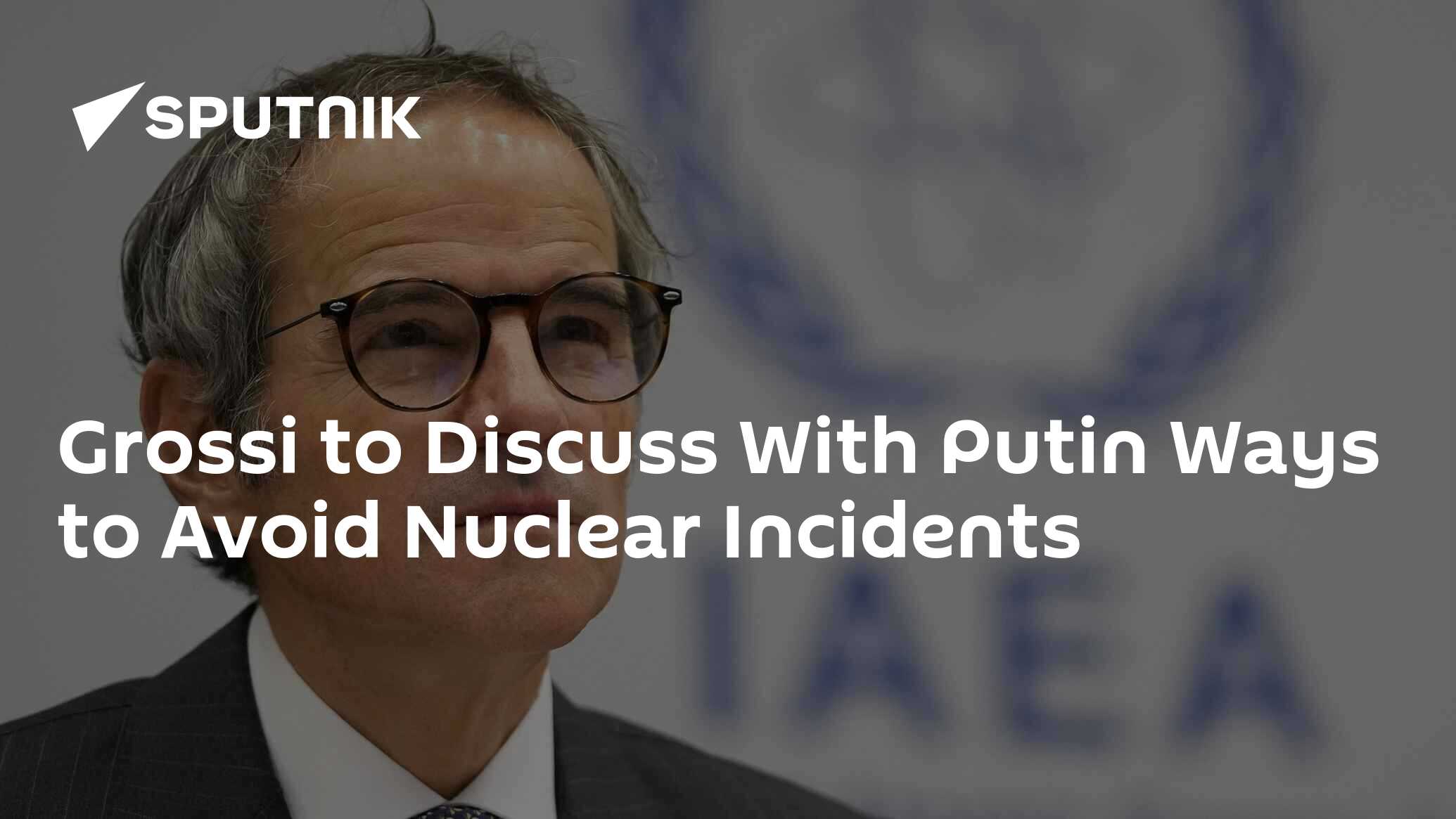 Grossi to Discuss With Putin Ways to Avoid Nuclear Incidents