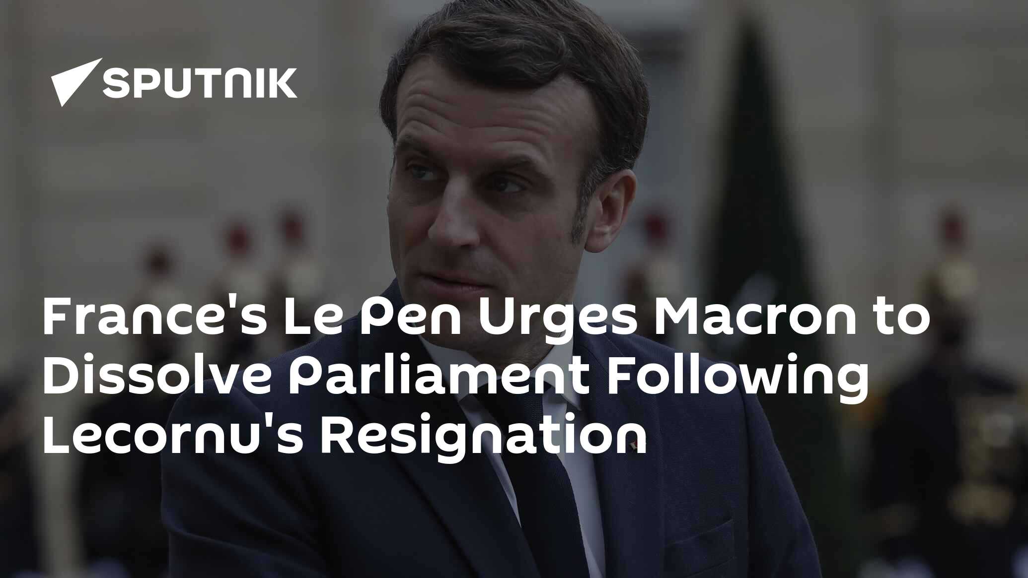 France's Le Pen Urges Macron to Dissolve Parliament Following Lecornu's Resignation