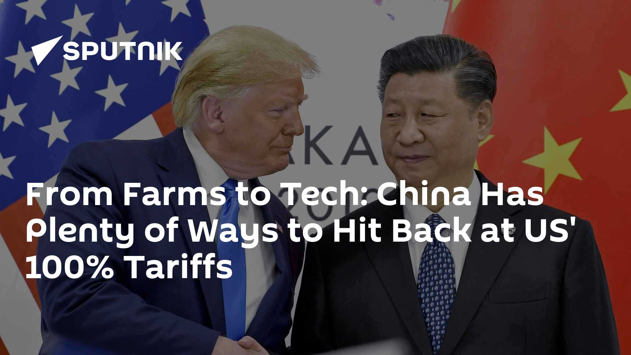 From Farms to Tech: China Has Plenty of Ways to Hit Back at US' 100% Tariffs