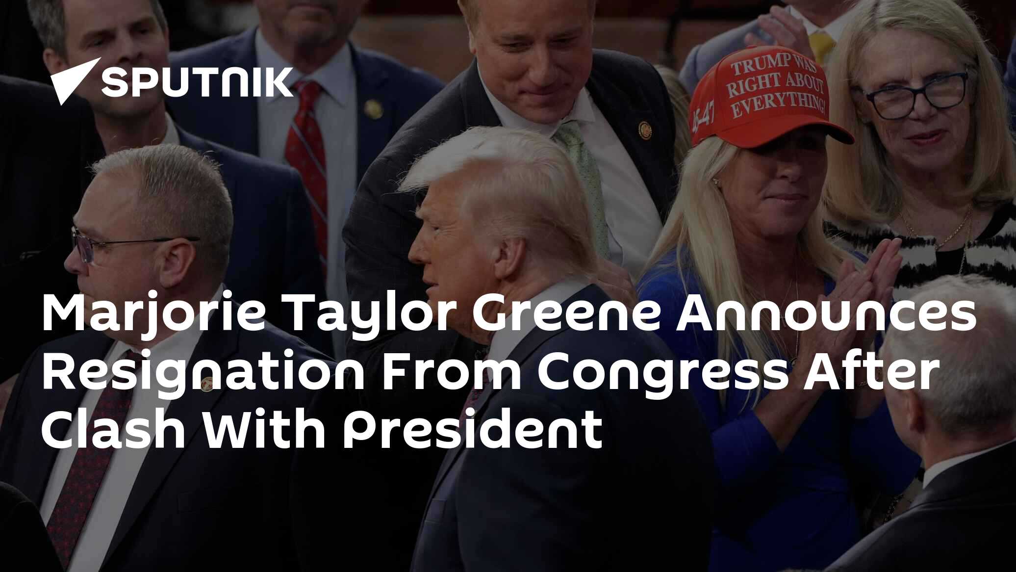 Marjorie Taylor Greene Announces Resignation From Congress After Clash With President