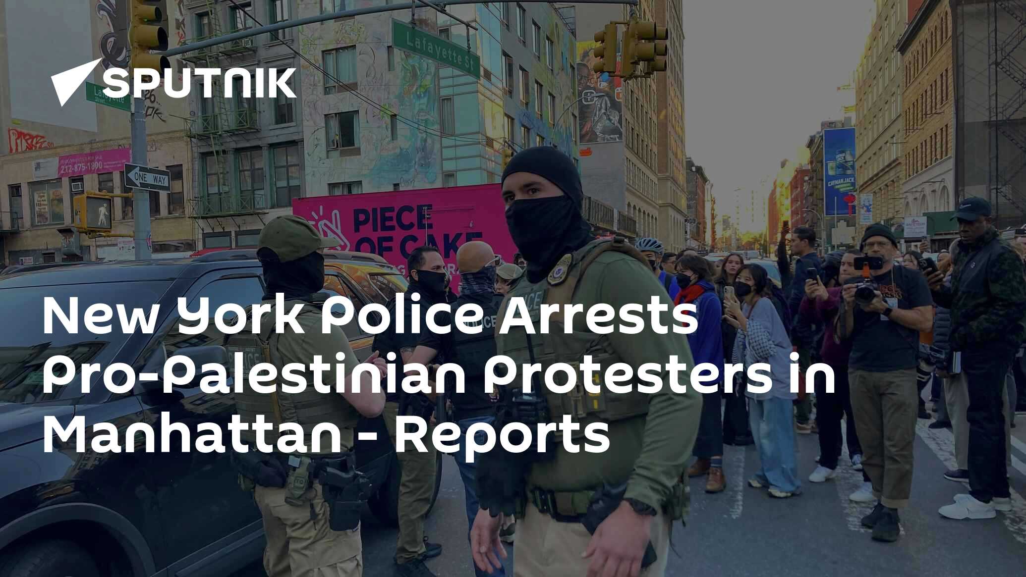 New York Police Arrests Pro-Palestinian Protesters in Manhattan - Reports