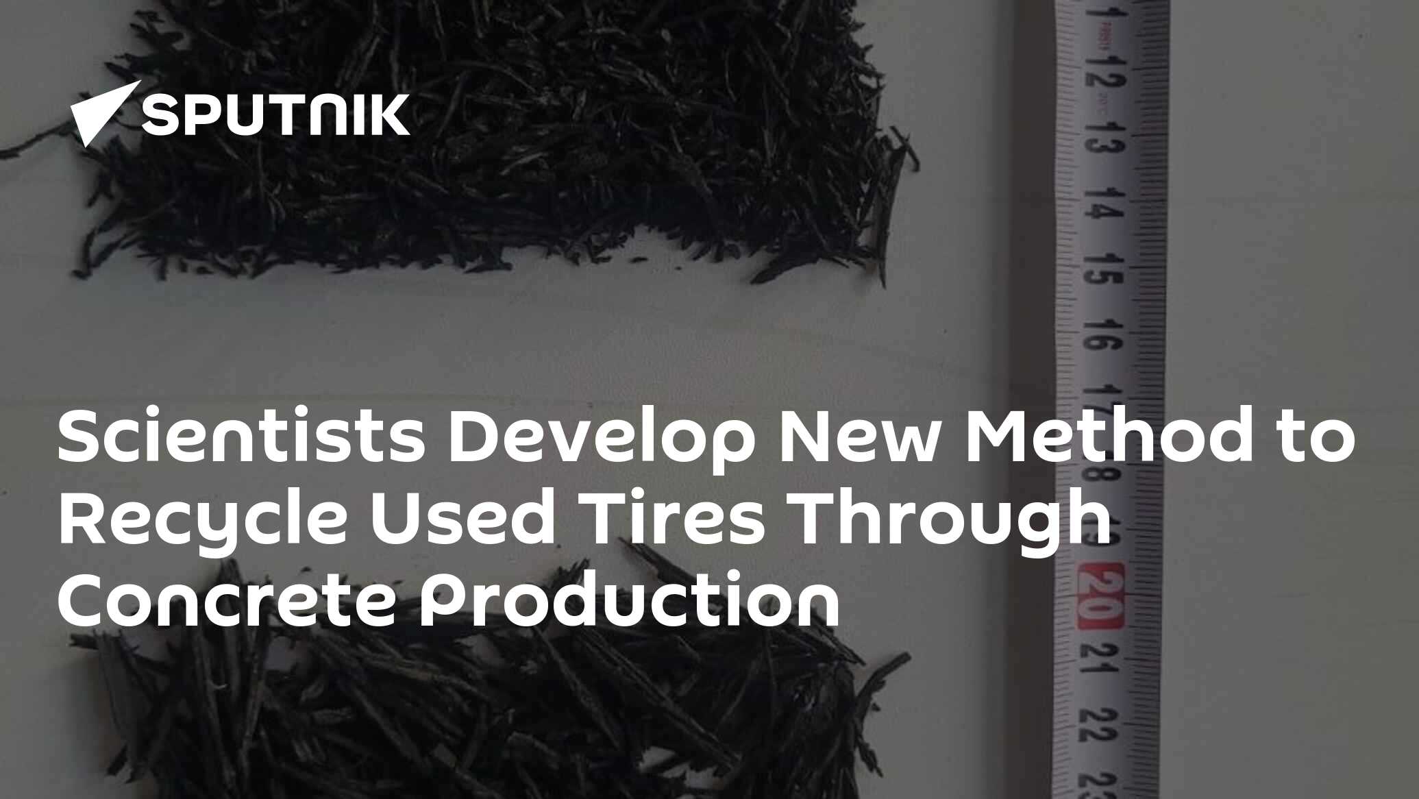 Scientists Develop New Method to Recycle Used Tires Through Concrete Production