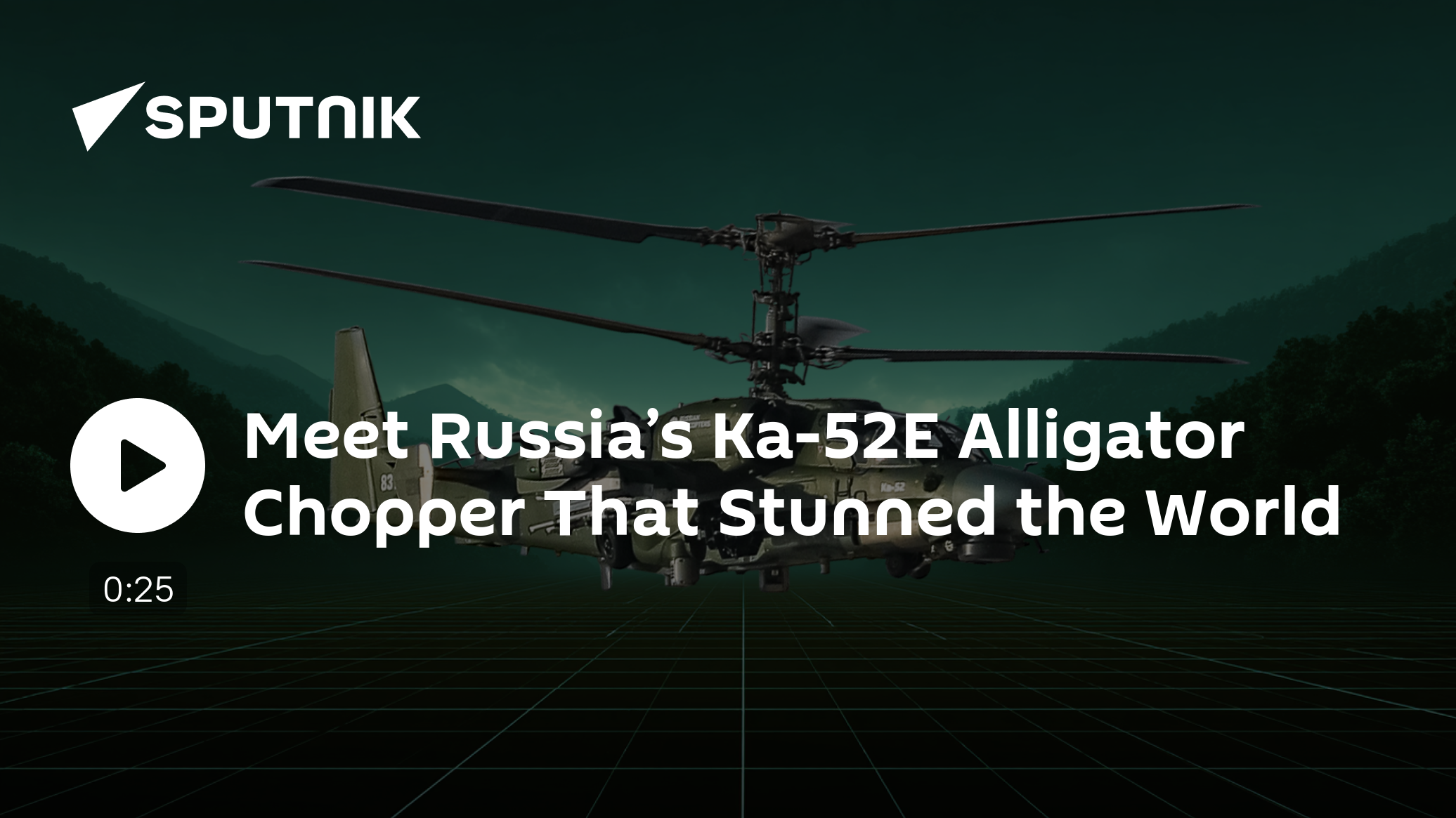 Meet Russia’s Ka-52E Alligator Chopper That Stunned the World