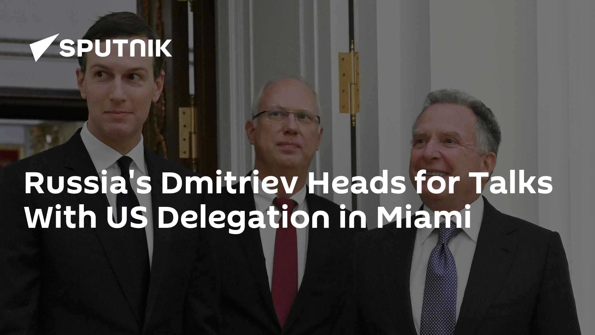 Russia's Dmitriev Heads for Talks With US Delegation in Miami
