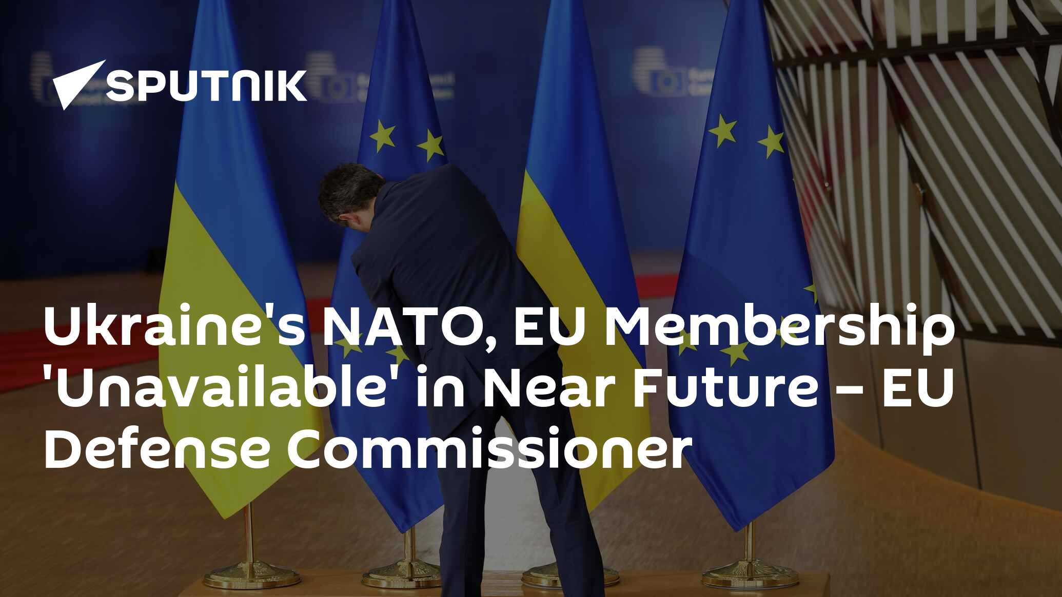 Ukraine's NATO, EU Membership 'Unavailable' in Near Future – EU Defense Commissioner