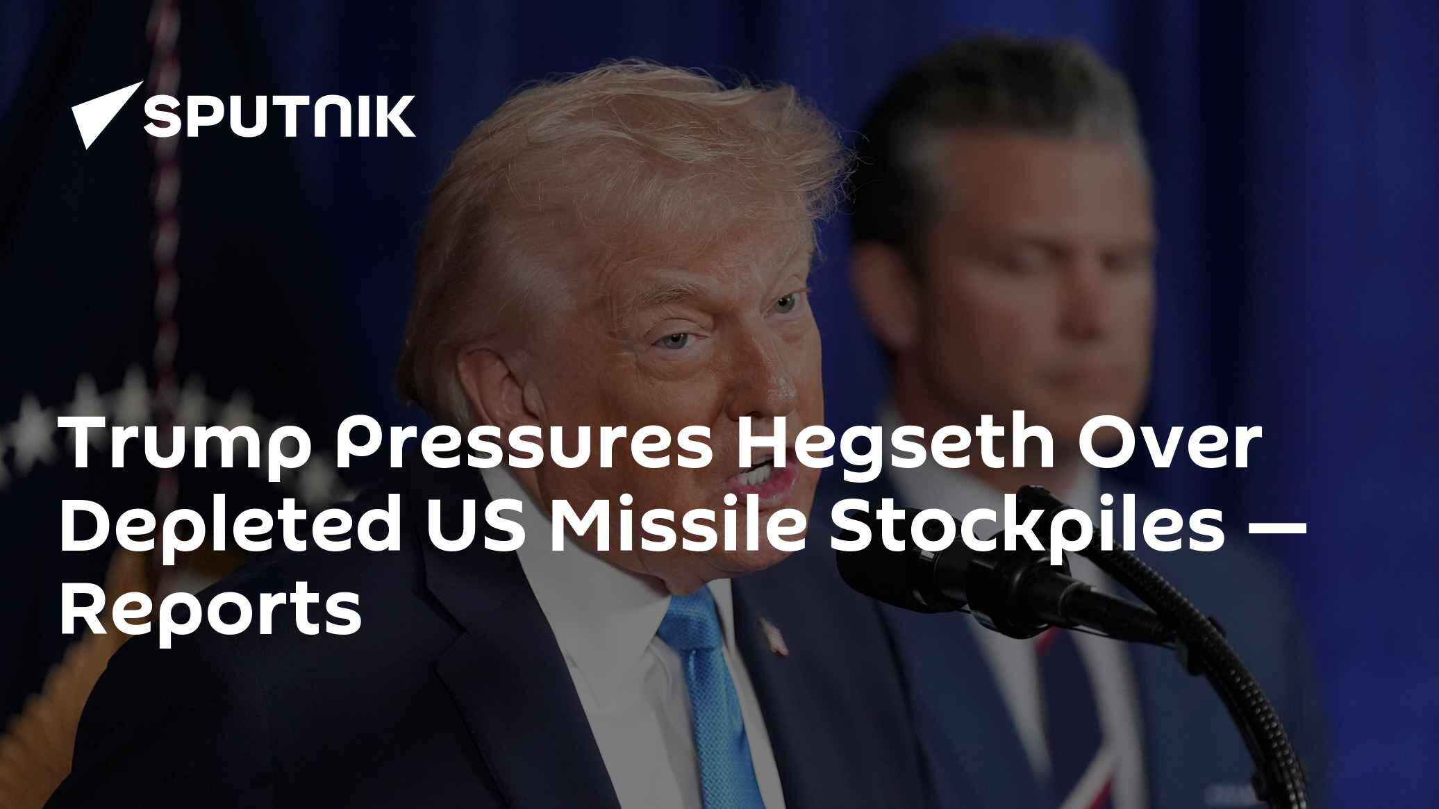 Trump, Hegseth'i Azalan ABD Füze Stokları Üzerine Baskı Yapıyor — Raporlar