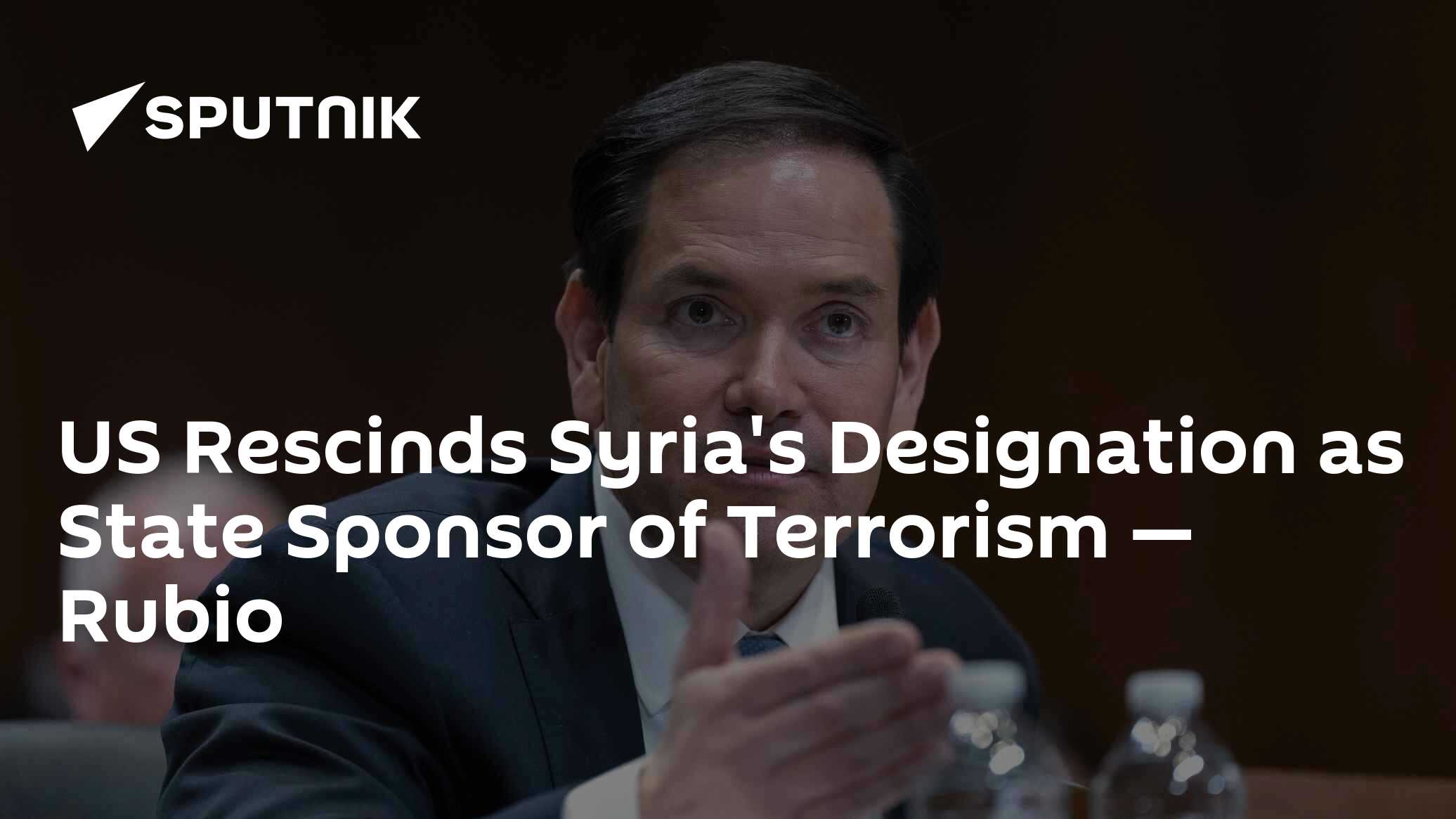 ABD, Suriye'nin Terörizmi Destekleyen Devlet Statüsünü İptal Etti — Rubio