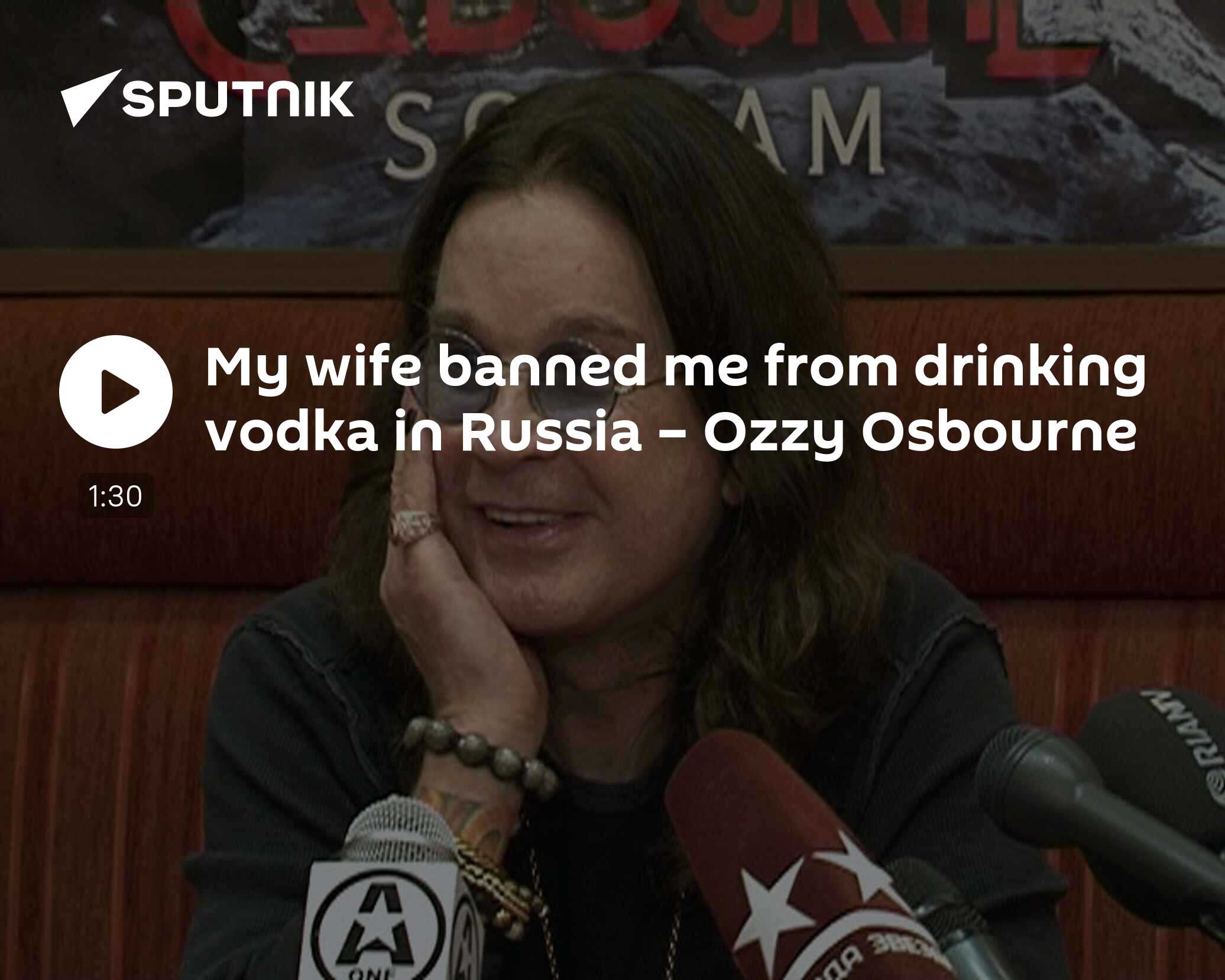 My wife banned me from drinking vodka in Russia – Ozzy Osbourne