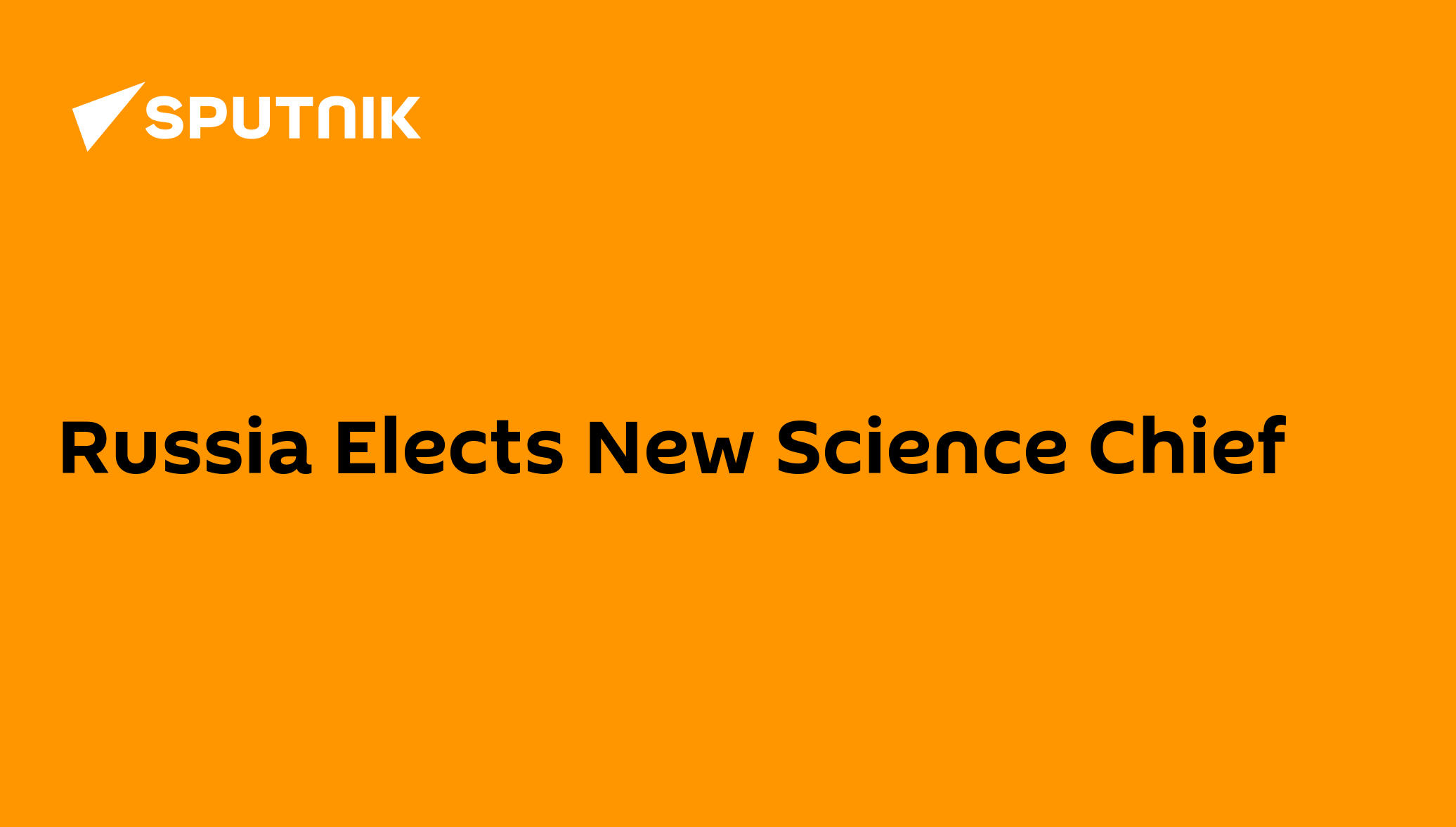 Russia elects new science chief