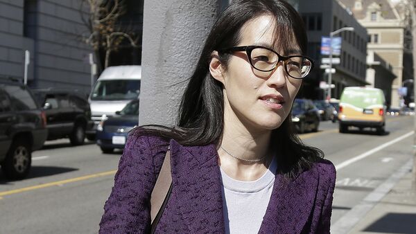 In this Feb. 24, 2015 file photo, Ellen Pao leaves the Civic Center Courthouse during a lunch break during her trial in San Francisco. Pao said she was abruptly fired after filing a lawsuit alleging gender discrimination. - Sputnik International