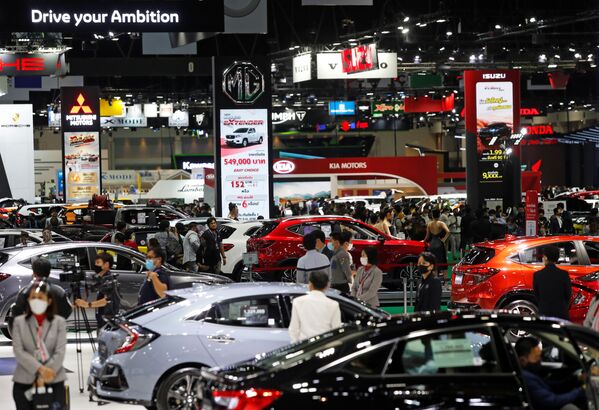 A general view during the media day of the 41st Bangkok International Motor Show after the Thai government eased measures to prevent the spread of the coronavirus disease (COVID-19) in Bangkok, Thailand July 14, 2020.  - Sputnik International