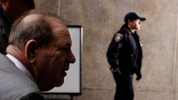 Film producer Harvey Weinstein arrives at New York Criminal Court for his sexual assault trial in the Manhattan borough of New York City, New York, U.S., February 18, 2020.  - Sputnik International