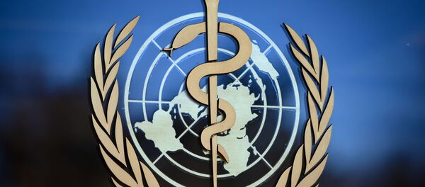In this file photo taken on February 24, 2020 shows the logo of the World Health Organization (WHO) at their headquarters in Geneva. - Sputnik International