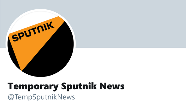 A screenshot of the temporary Sputnik News Twitter account, created amid the Twitter 'verified accounts' lockdown amid a hacker attack. - Sputnik International