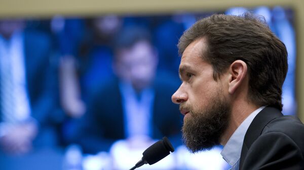 Twitter CEO Jack Dorsey testifies before the House Energy and Commerce Committee on Capitol Hill, Wednesday, Sept. 5, 2018, in Washington - Sputnik International