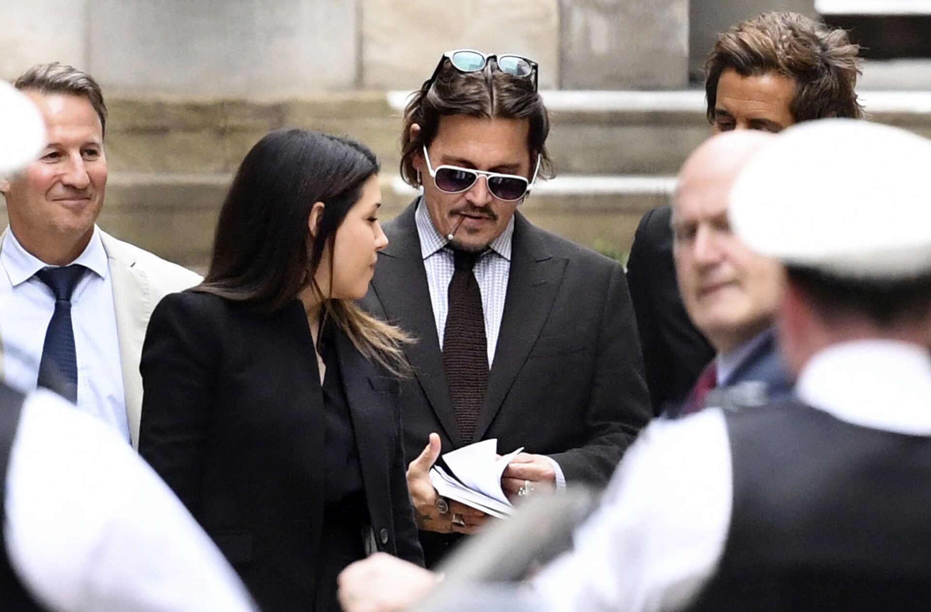 Actor Johnny Depp leaves the High Court in London, Wednesday July 15, 2020 - Sputnik International, 1920, 07.09.2021