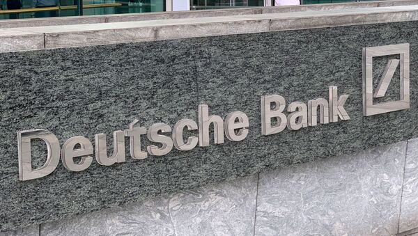 The logo of Deutsche bank is seen in Hong Kong, China July 8, 2019. - Sputnik International