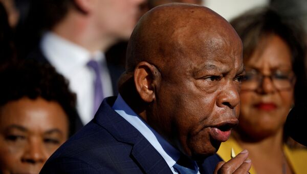 Rep. John Lewis (D-GA) speaks at a news conference about the recent shooting in Las Vegas outside the Capitol Building in Washington, U.S., October 4, 2017 - Sputnik International