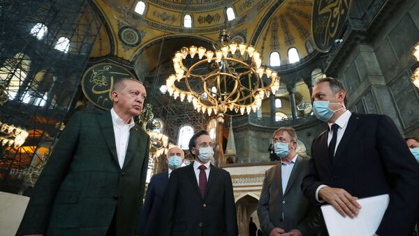 Turkish President Tayyip Erdogan Visits the Hagia Sophia - Sputnik International