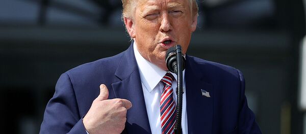 U.S. President Donald Trump touts administration efforts to curb federal regulations during an event on the South Lawn of the White House in Washington, U.S., July 16, 2020.  - Sputnik International