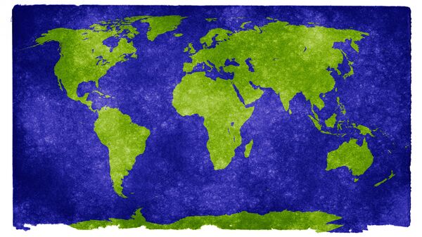 World Map Grunge Textured - Sputnik International