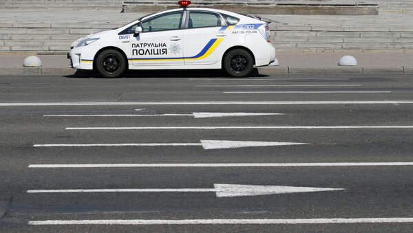A police car is seen in central Kyiv, Ukraine July 6, 2020 - Sputnik International